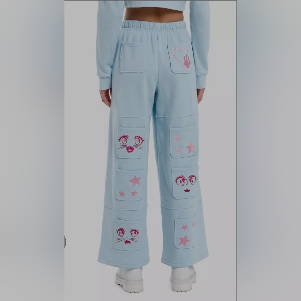 Sweet Society Hot Topic Kawaii Lounge Sweatpants Cargo Style  Size Xxl